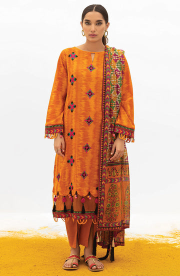 Orient OTL 21 174 U Orange Summer Spring Lawn 2022 Online Shopping
